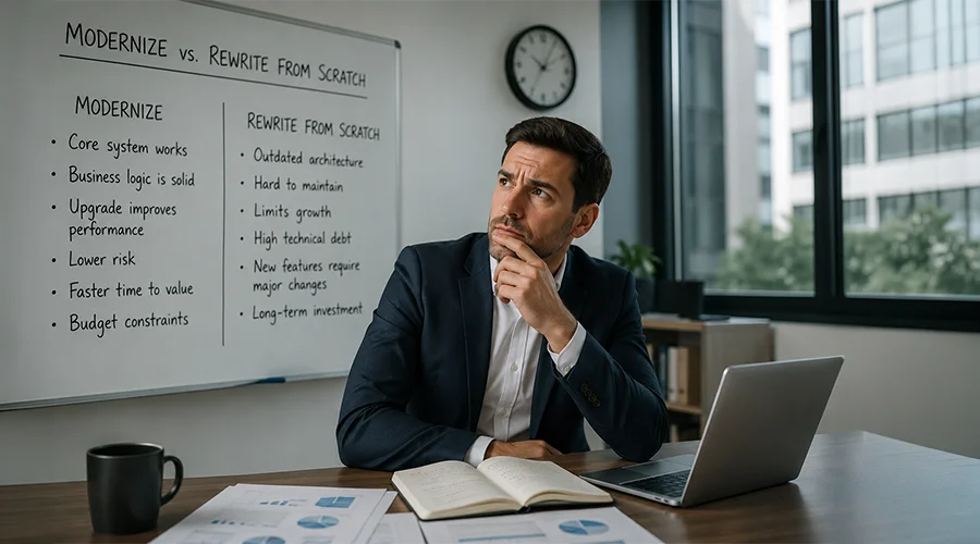 When to Modernize vs. When to Rewrite from Scratch